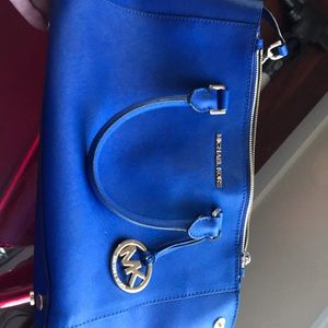 Michael Kors Blue Leather Purse